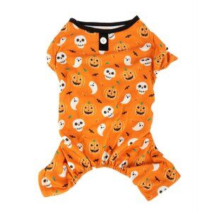 Vibrant Life Orange Pumpkin Ghost Pajama, for Dogs or Cat